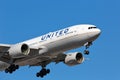 United Airlines passenger aircraft - Boeing 777 Royalty Free Stock Photo