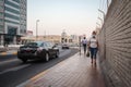 8-09-2020. United Arab Emirates, Abu Dhabi city street during the outbreak of coronavirus. Emarati people life style and city
