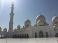 United Arab Emirates Abu Dhabi Mosque Abudhabi Sheikh Zayed Grand Mosque Center Architecture Design Islamic Moorish Style Dome Royalty Free Stock Photo