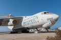 United Arab Emirates, Dubai, 07/11/2015, abandoned cargo plane left in the desert in Umm Al Quwains