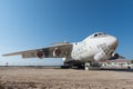 United Arab Emirates, Dubai, 07/11/2015, abandoned cargo plane left in the desert in Umm Al Quwains