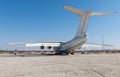 United Arab Emirates, Dubai, 07/11/2015, abandoned cargo plane left in the desert in Umm Al Quwains