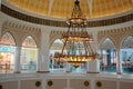 United Arab Emirates, Dubai. Chandelier in Dubai Mall.