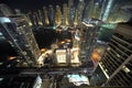 United Arab Emirates: Dubai skyline at night Royalty Free Stock Photo