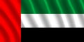 The United Arab Emirates flag