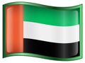 United Arab Emirates Flag icon Royalty Free Stock Photo