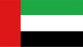 United Arab Emirates flag vector. Illustration of UAE flag