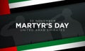 United Arab Emirates Martyr`s Day Background. Vector Illustration