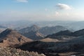 United Arab Emirates mountains view form Wadi Al Qor to Buraq Da Royalty Free Stock Photo