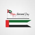 United Arab Emirates national day background design with colorful smoke from jet plane. UAE holiday celebration background. Spirit Royalty Free Stock Photo