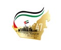 United arab emirates National Day background