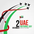 United Arab Emirates national day background Royalty Free Stock Photo