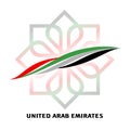 United Arab Emirates national day element. 2 December. UAE Independence Day greeting card. World of UAE pattern with modern and