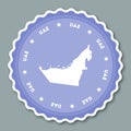 United Arab Emirates sticker flat design.