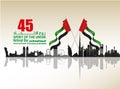 United Arab Emirates UAE National Day background Royalty Free Stock Photo