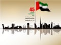 United Arab Emirates UAE National Day background Royalty Free Stock Photo