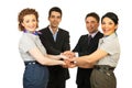 United cheerful business people team Royalty Free Stock Photo