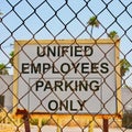 United Employees Parking Only Sign