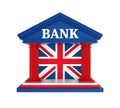 United Kingdom Bank Building Isolated Royalty Free Stock Photo