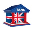 United Kingdom Bank Building Isolated Royalty Free Stock Photo