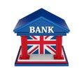 United Kingdom Bank Building Isolated Royalty Free Stock Photo