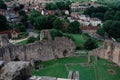 UNITED KINGDOM, CONISBROUGH CASTLE - JULAI, 29, 2021: Conisbrough Castle is a medieval fortification in Conisbrough, South