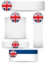 United Kingdom Country Set of Banners Royalty Free Stock Photo