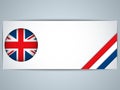 United Kingdom Country Set of Banners Royalty Free Stock Photo