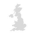 United Kingdom county vector region map. UK east region ireland simple vector map