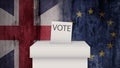 United Kingdom Election Royalty Free Stock Photo