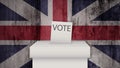 United Kingdom Election Royalty Free Stock Photo