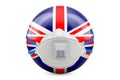 The United Kingdom with filtering half face mask, respirator. 3D rendering