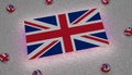 United kingdom Flag blue white red europe