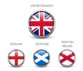 United Kingdom flag -England, Scotland, Ireland. Union Jack Royalty Free Stock Photo