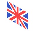 United Kingdom flag. Great Britain national symbol. British flag flat vector illustration