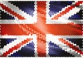 United Kingdom flag mosaic Royalty Free Stock Photo