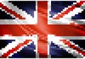 United Kingdom flag pixel Royalty Free Stock Photo