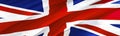 United Kingdom flag. Flag of UK. 3D Waving flag design,3D rendering. The national symbol of UK background wallpaper. 3D ribbon, Royalty Free Stock Photo