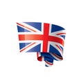 United Kingdom flag, vector illustration on a white background Royalty Free Stock Photo