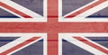 United Kingdom flag on wood background. Wooden texture flag of United Kingdom Royalty Free Stock Photo