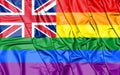 United Kingdom Gay/LGBT Flag. Royalty Free Stock Photo