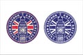 United kingdom great britain vector design logo Royalty Free Stock Photo