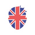 United kingdom icon vector sign and symbol isolated on white background, United kingdom logo concept Royalty Free Stock Photo