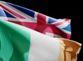 United Kingdom and Ireland flags