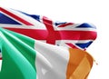 United Kingdom and Ireland flags