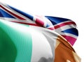 United Kingdom and Ireland flags