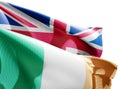 United Kingdom and Ireland flags