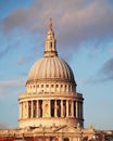 United Kingdom, London, St Paul`s cathedral dome Royalty Free Stock Photo