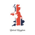 United kingdom map Royalty Free Stock Photo