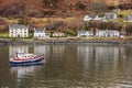 Overcast view of the Mallaig port